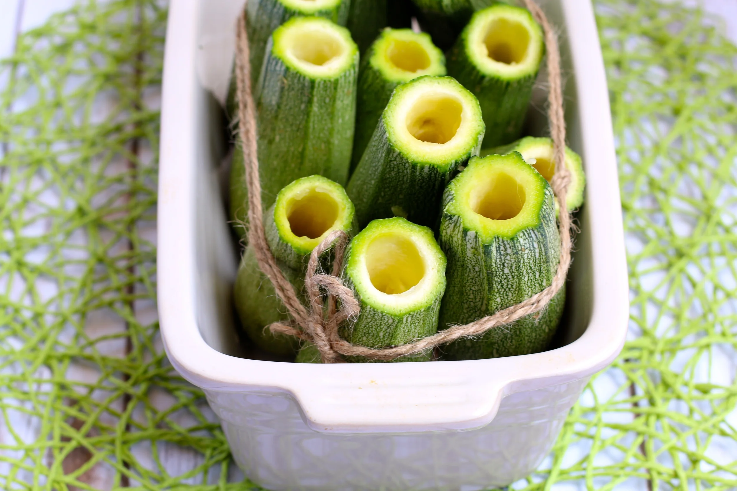 Cored Zucchini 