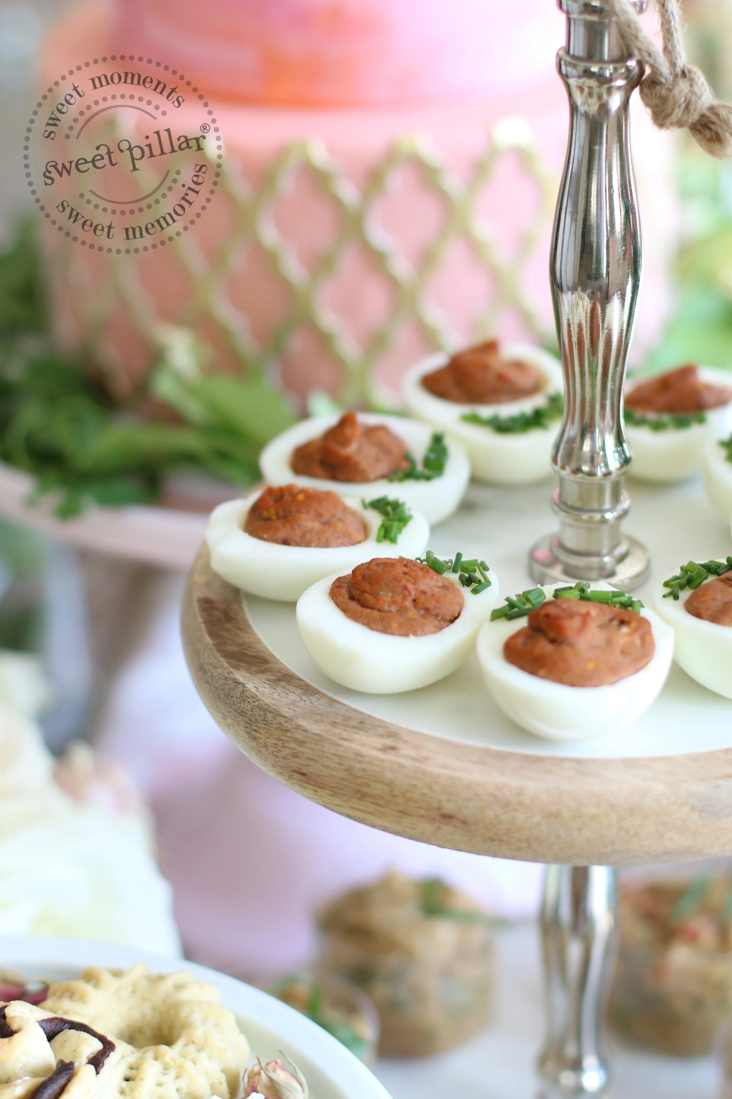Muhammara deviled eggs