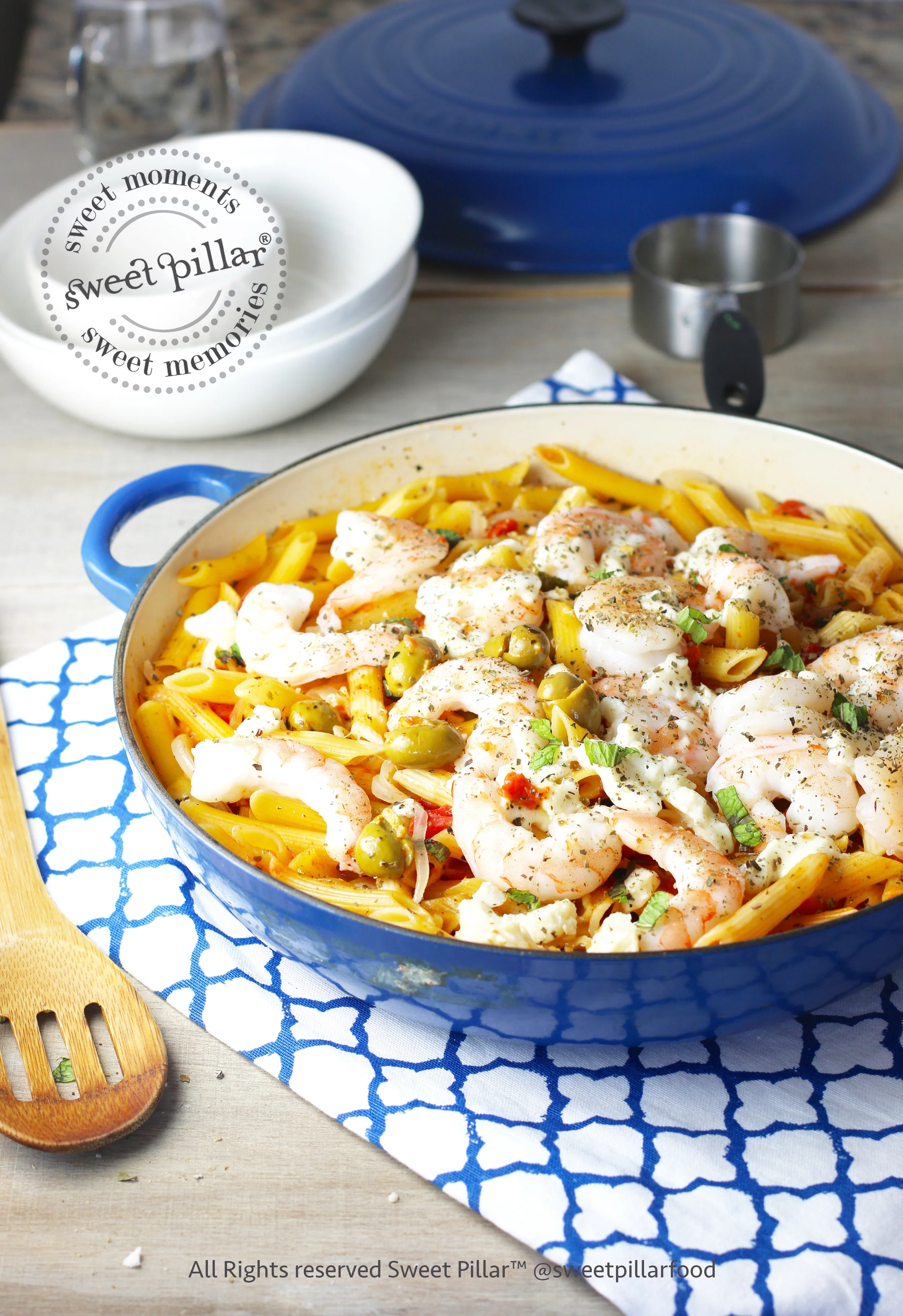 One Pot Creamy Tomato Harissa Shrimp Past