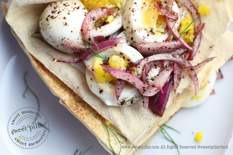 Amazing Eggs in Sumac Onion Dressing