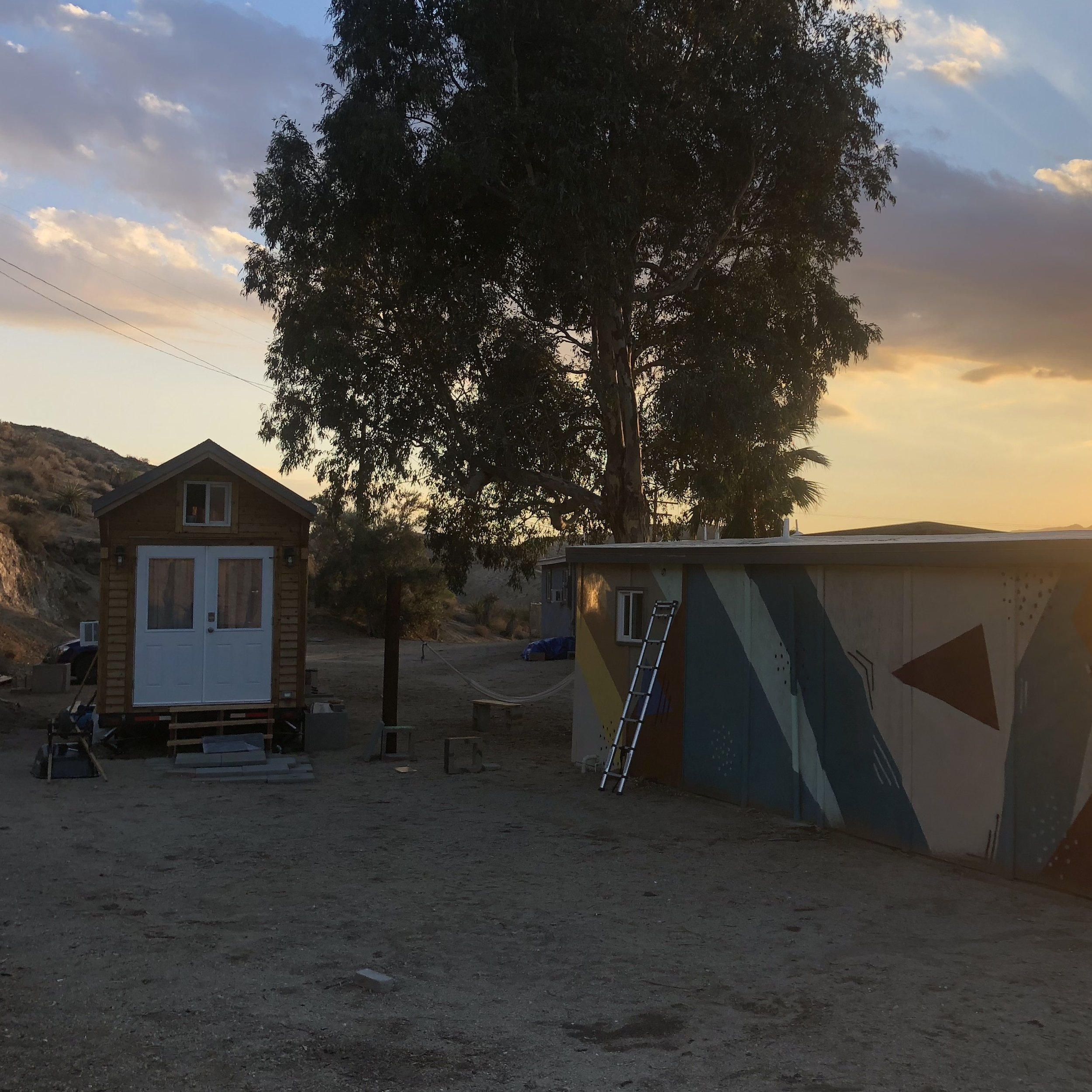 papermoonoutpost Book a stay at our tiny house if you’re headed to Yucca Festival! #yuccafest #tinyhouse #tinyhome #desert