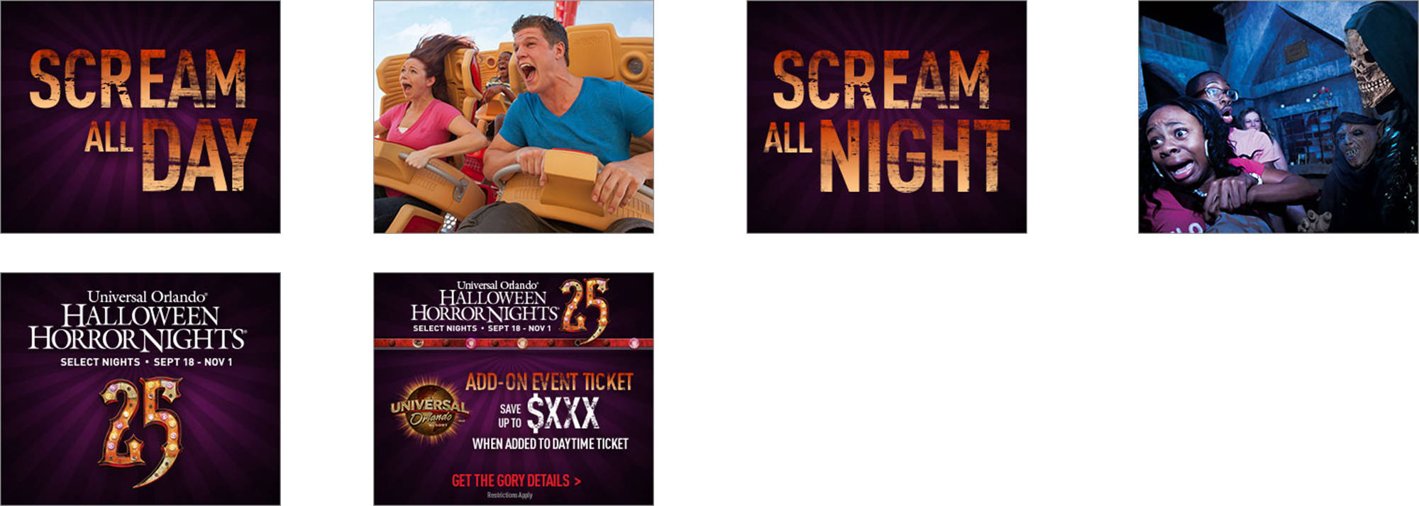 HHN Add-on Event Ticket Display Media