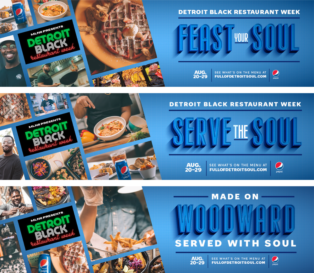 Detroit Black Restaurant Week Billboards