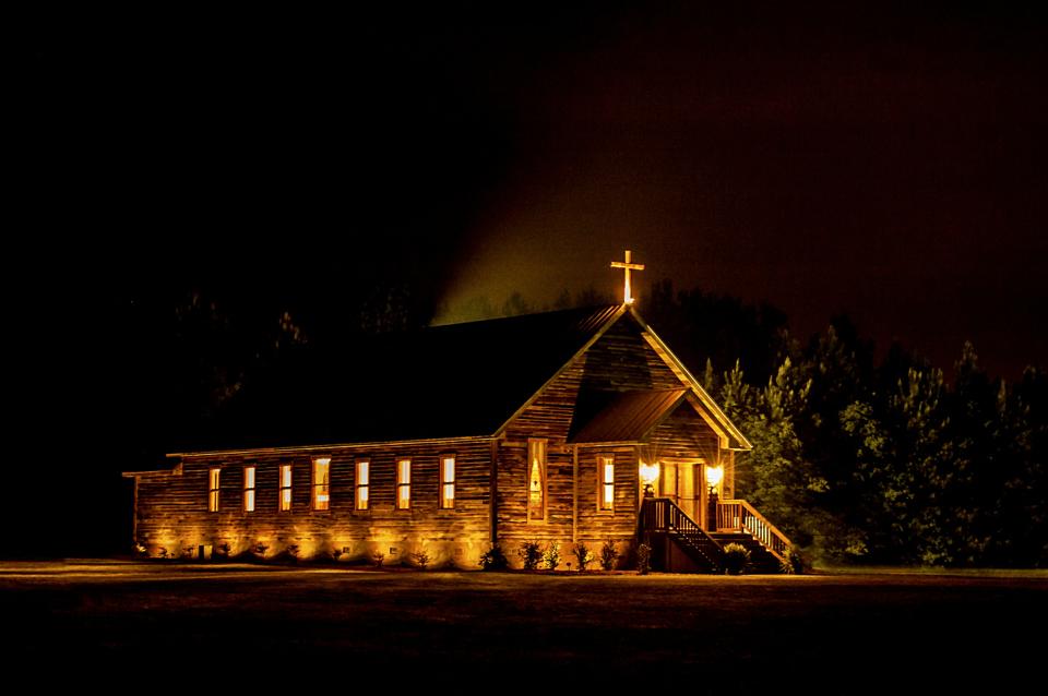 The Chapel at Night at Hidden Acres | Wayne's View Photography