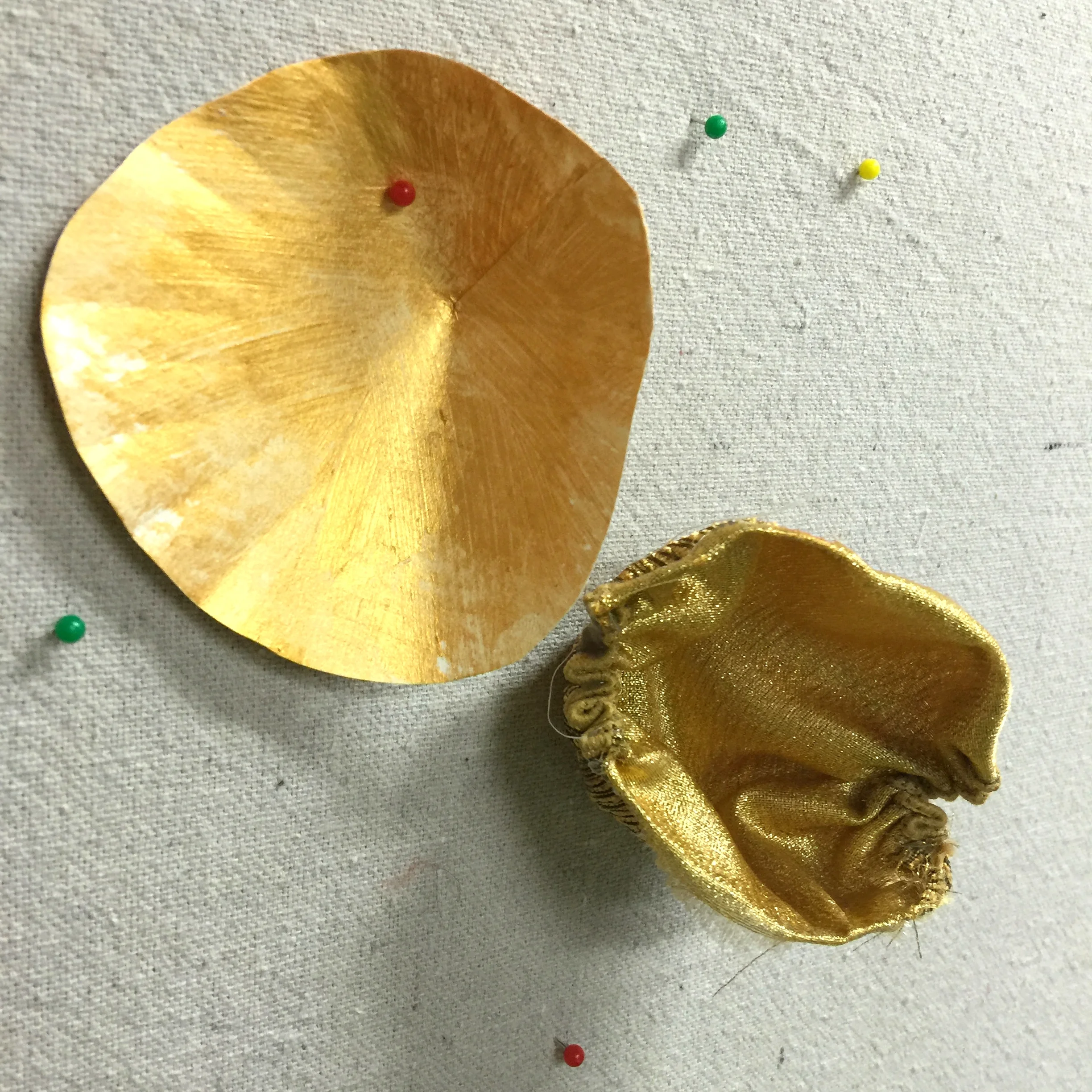  paper option on top, lower piece made from a section of wired ribbon