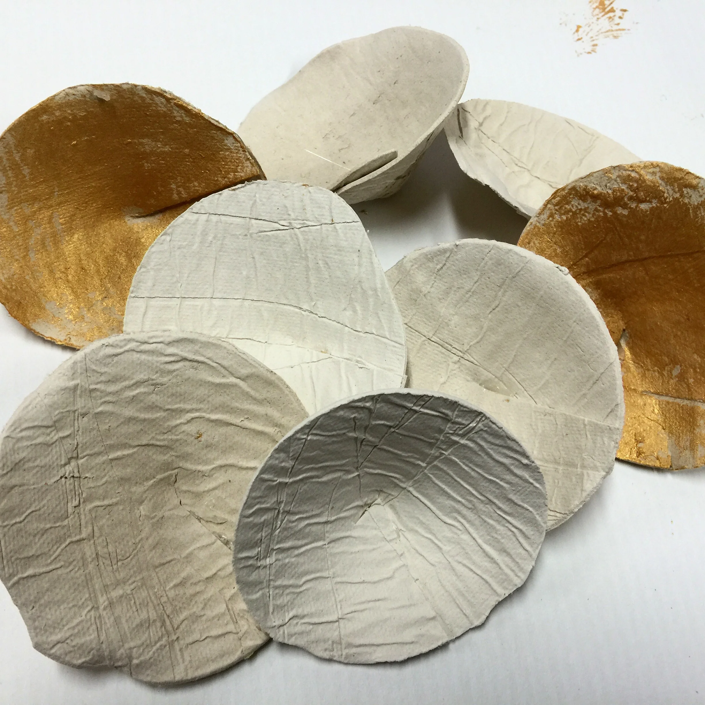 testing out the paperclay forms