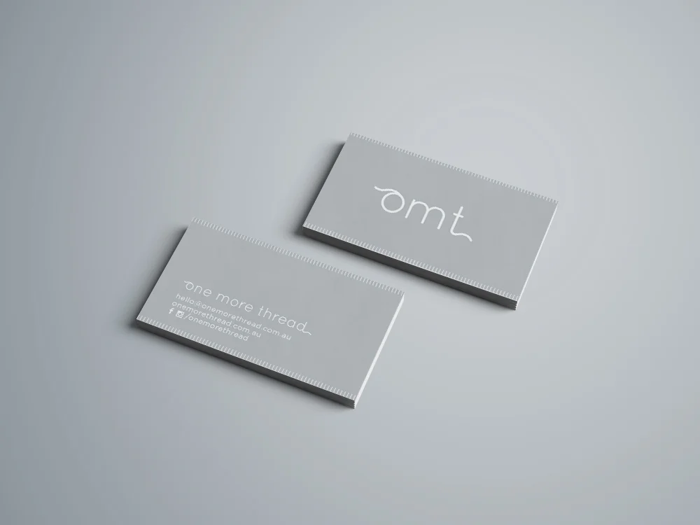 one more thread business cards