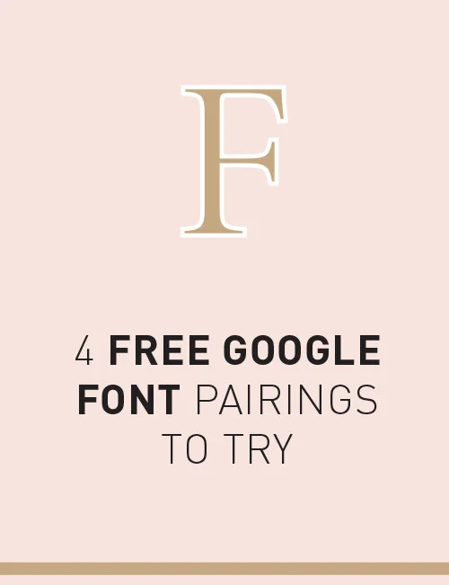 4 Free Google Font Pairings you need to try