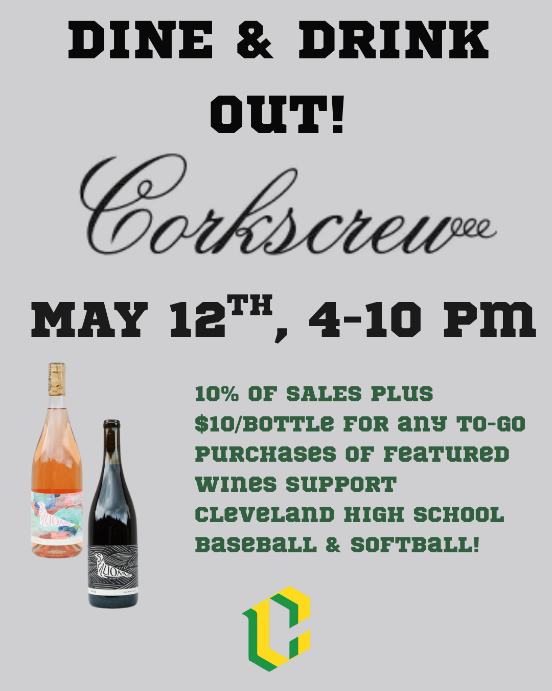 Cleveland High School Baseball Program Fundraising Night Out