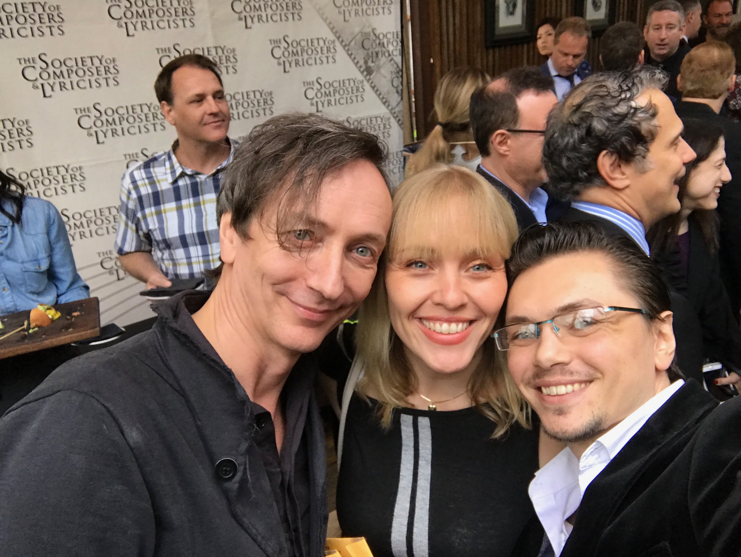Here with Oscar Nominee Hauschka and my dear friend and luminary singer Christine Hals (Frozen). I had the immense pleasure to work with Christine, who sung on my theme "Call For The Equal Rights" on Patricia Arquette's Documentary Equal Means Equal.