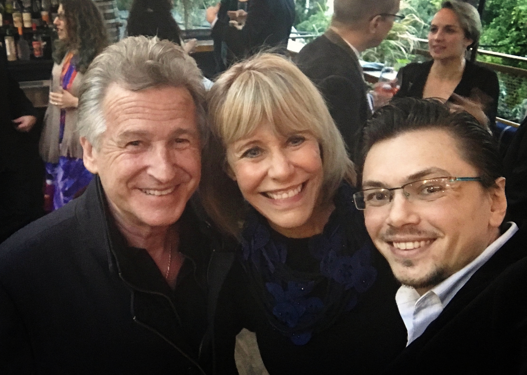With violinists extraordinaires Bruce Dukov and Pam Gates! If you have been to the movies, you have heard their violin skills performed on every single Hollywood Blockbusters out there. Can't wait to work with the both of them really soon! 