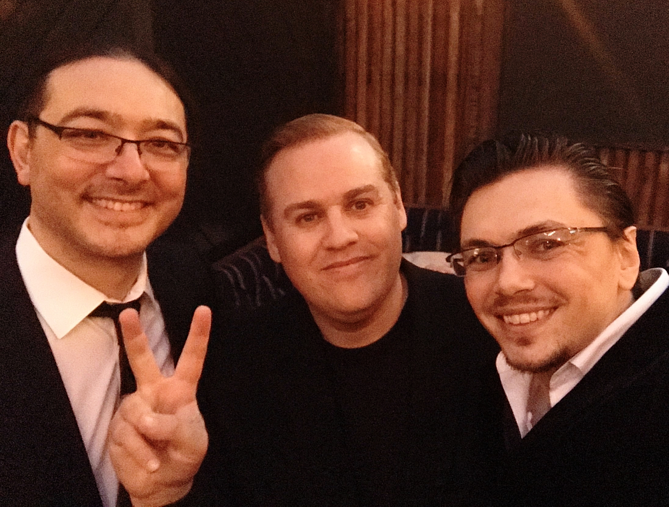 With composers Ken Jacobsen and Evan Evans. Evan is son of luminary Jazz pianist Bill Evans. Good times.