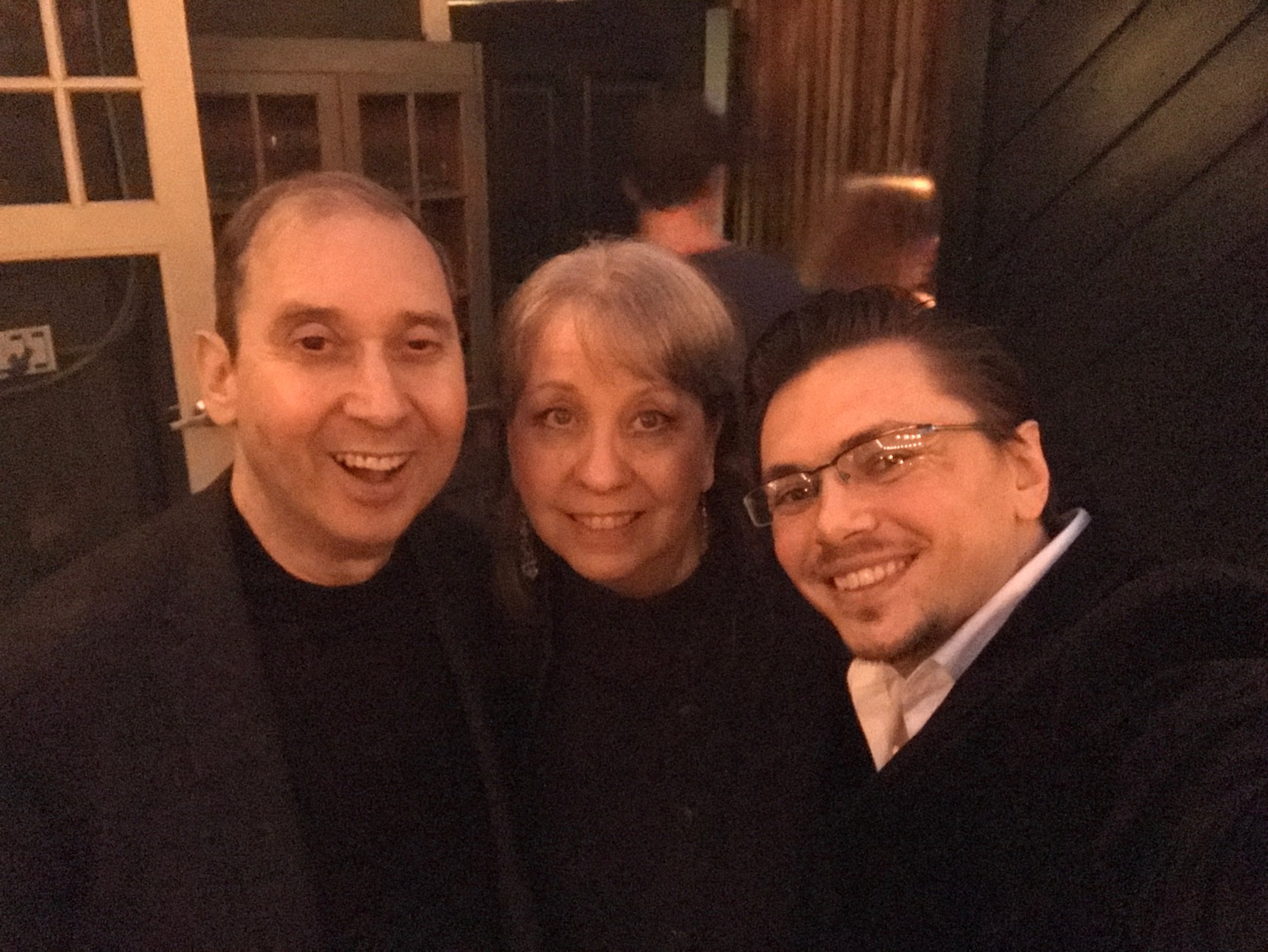 With Oscar-nominated and Emmy Award-winning lyricist Dennis Spiegel and former Executive Director of the SCL Laura Dunn. Dennis and I are currently working together on a song project!