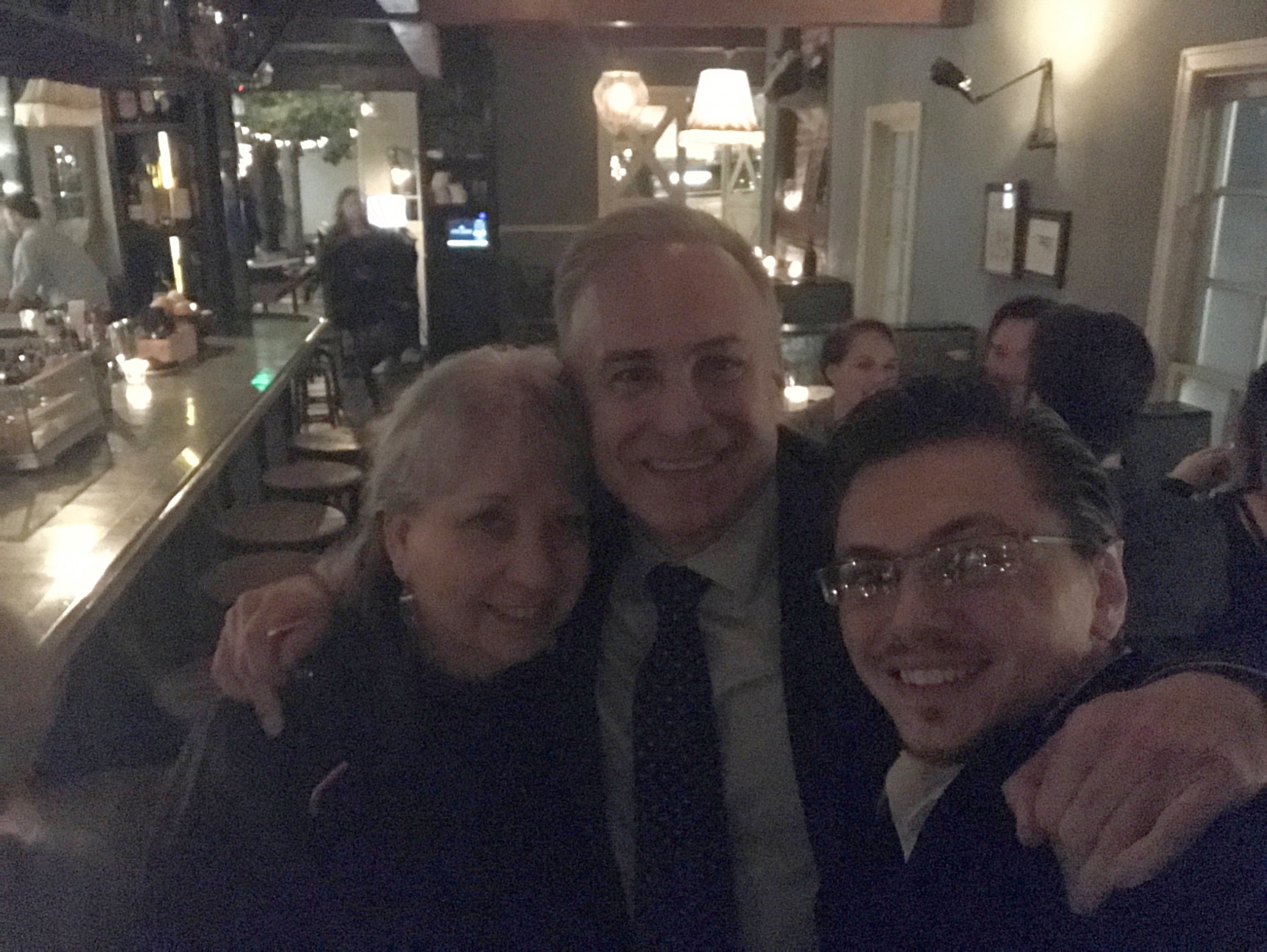 With Laura Dunn and publicist Ray Costa (Costa Communications)