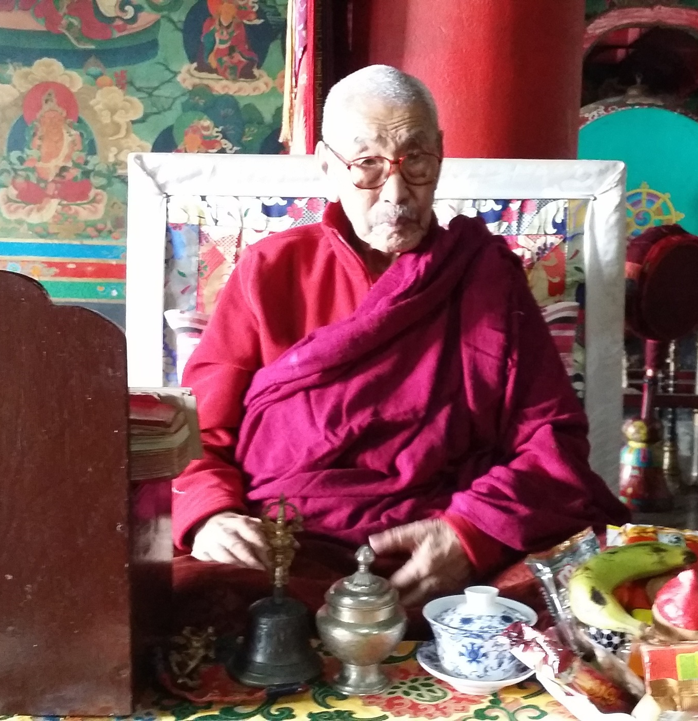 Lama Gonpo Tenzing Rinpoche, Zangdok Palri Monastery, Kalimpong, India (2015)