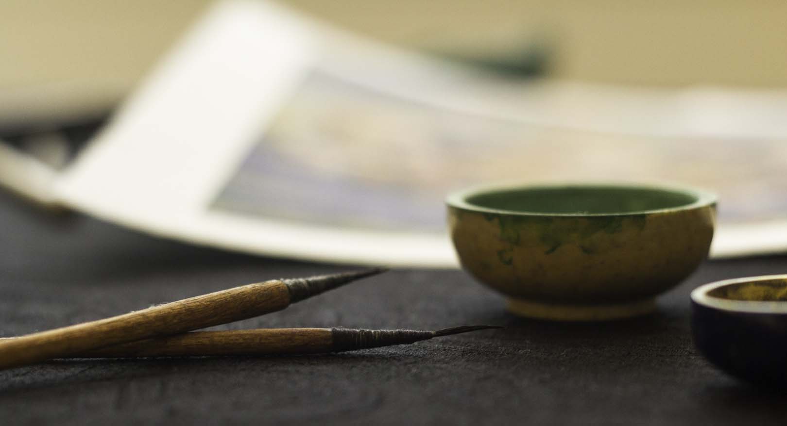 Handmade brushes & pigments