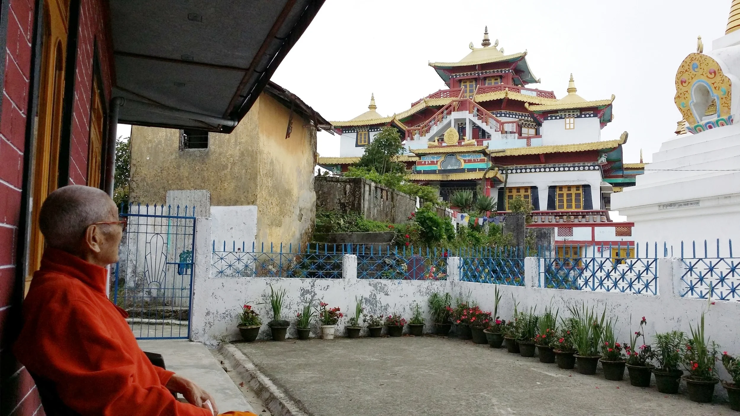 Lama Gonpo in front of Zangdok Palri Monastery, Kalimpong, India (2015)