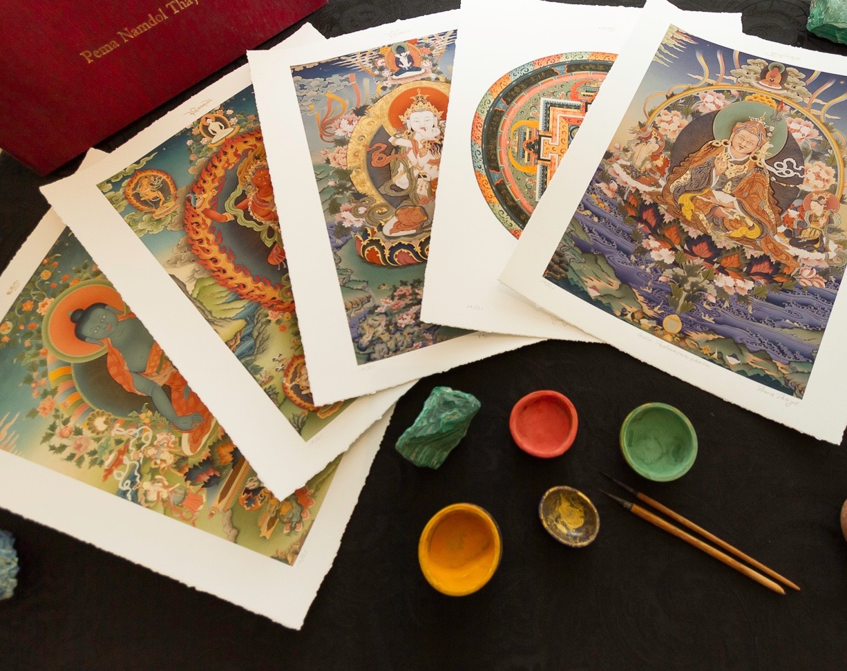 Prints from Pema’s print box set Celestial Portfolio