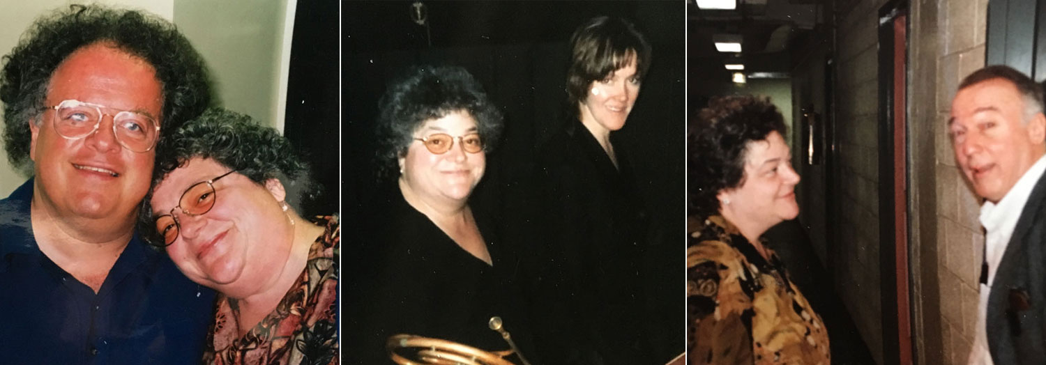 Julie with James Levine, Michelle Reed Baker, and Howard Howard