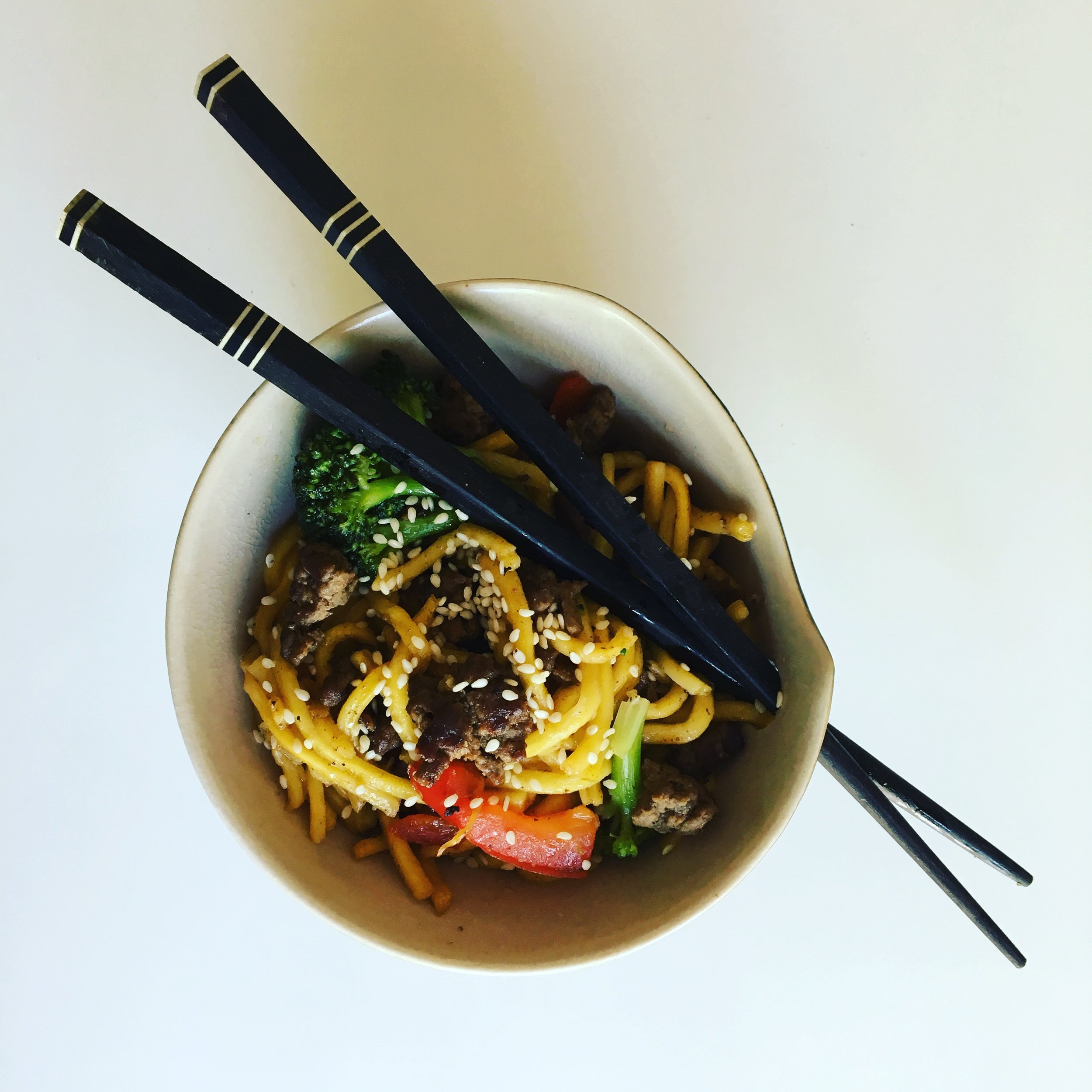 crispy beef noodles