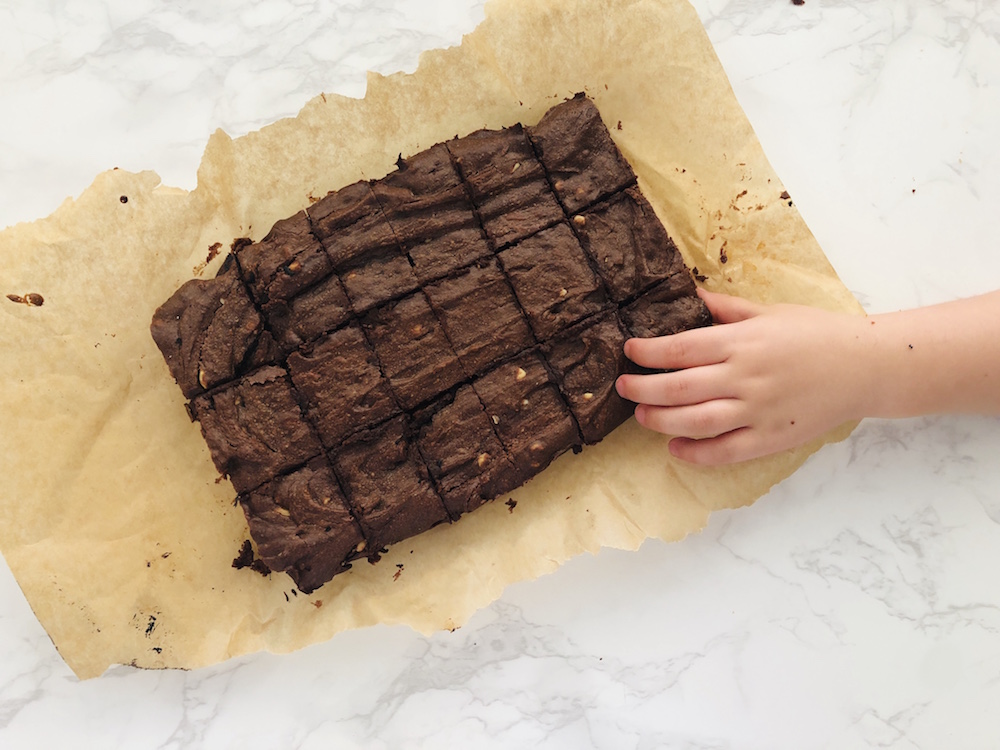 Peanut + Tahini Brownies