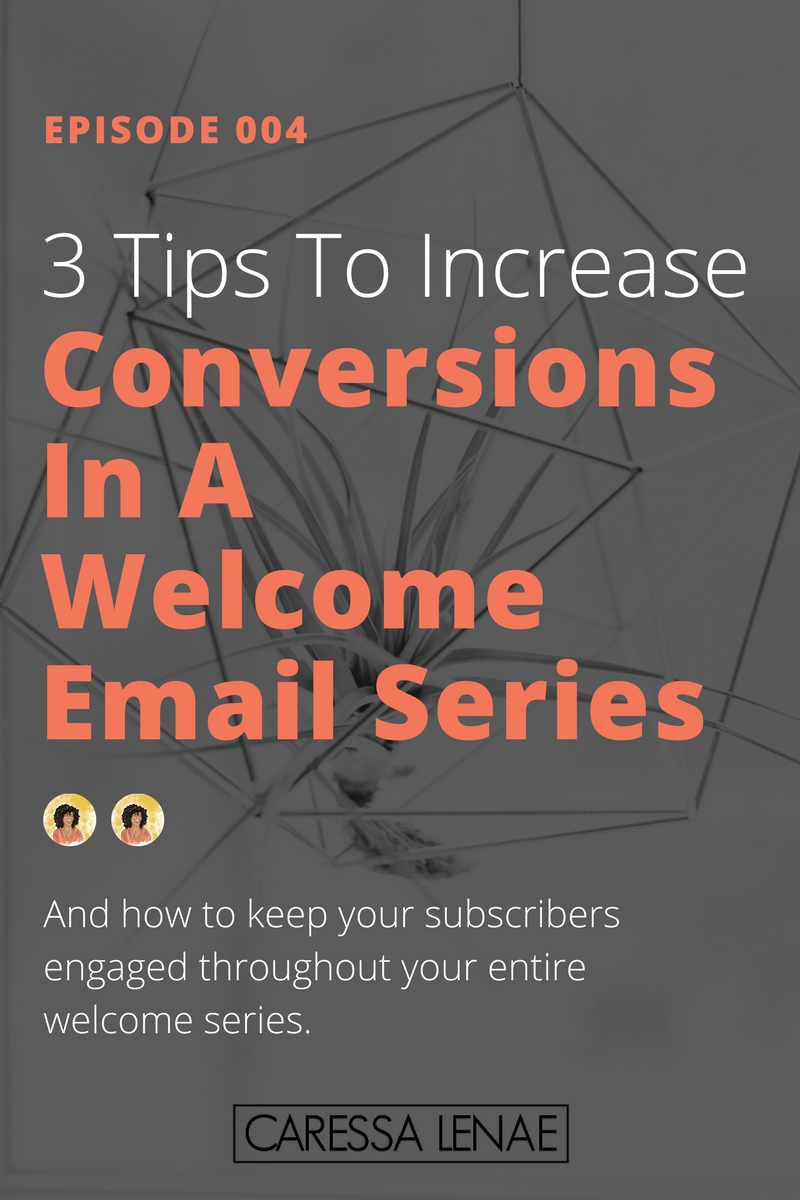 In episode 4 of The Business Casual Podcast, I share 3 tips for increasing your conversions in your welcome email series. And how you can continue to keep your subscribers engaged. via @CaressaLenae
