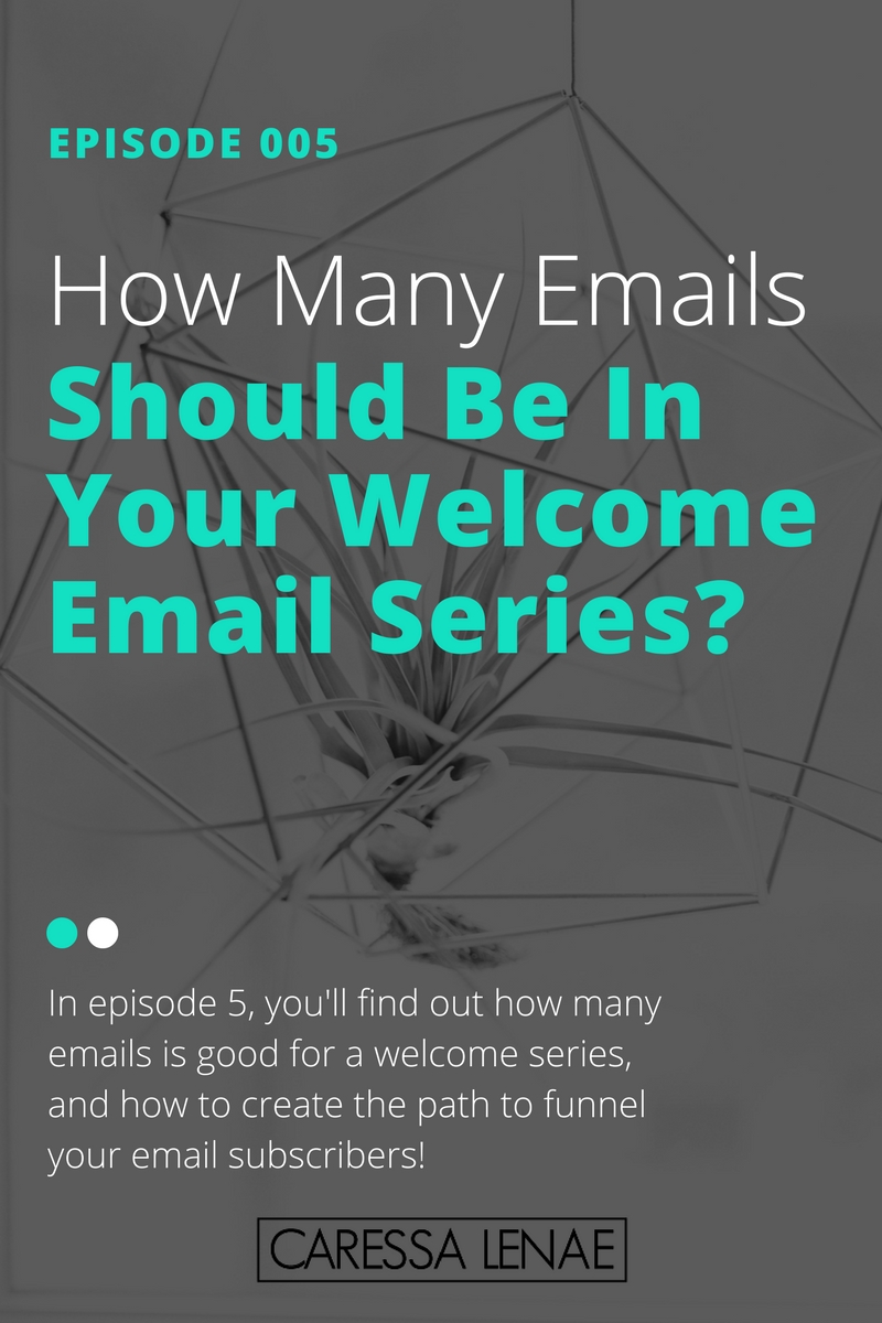 In episode 5 of The Business Casual Podcast, you'll find out how many emails is good for a welcome series, and how to create the path to funnel your email subscribers! via @CaressaLenae