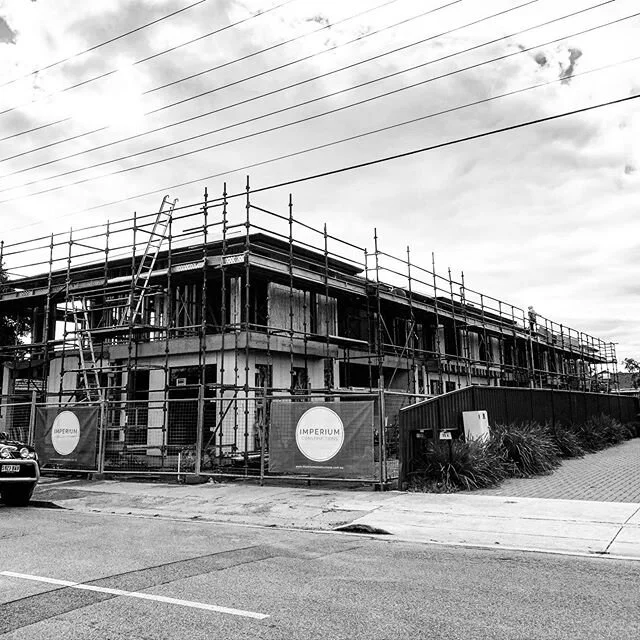 Progress shot of our Kurralta Park, 5 town house development! #imperiumconstructions  #adelaidebuilder