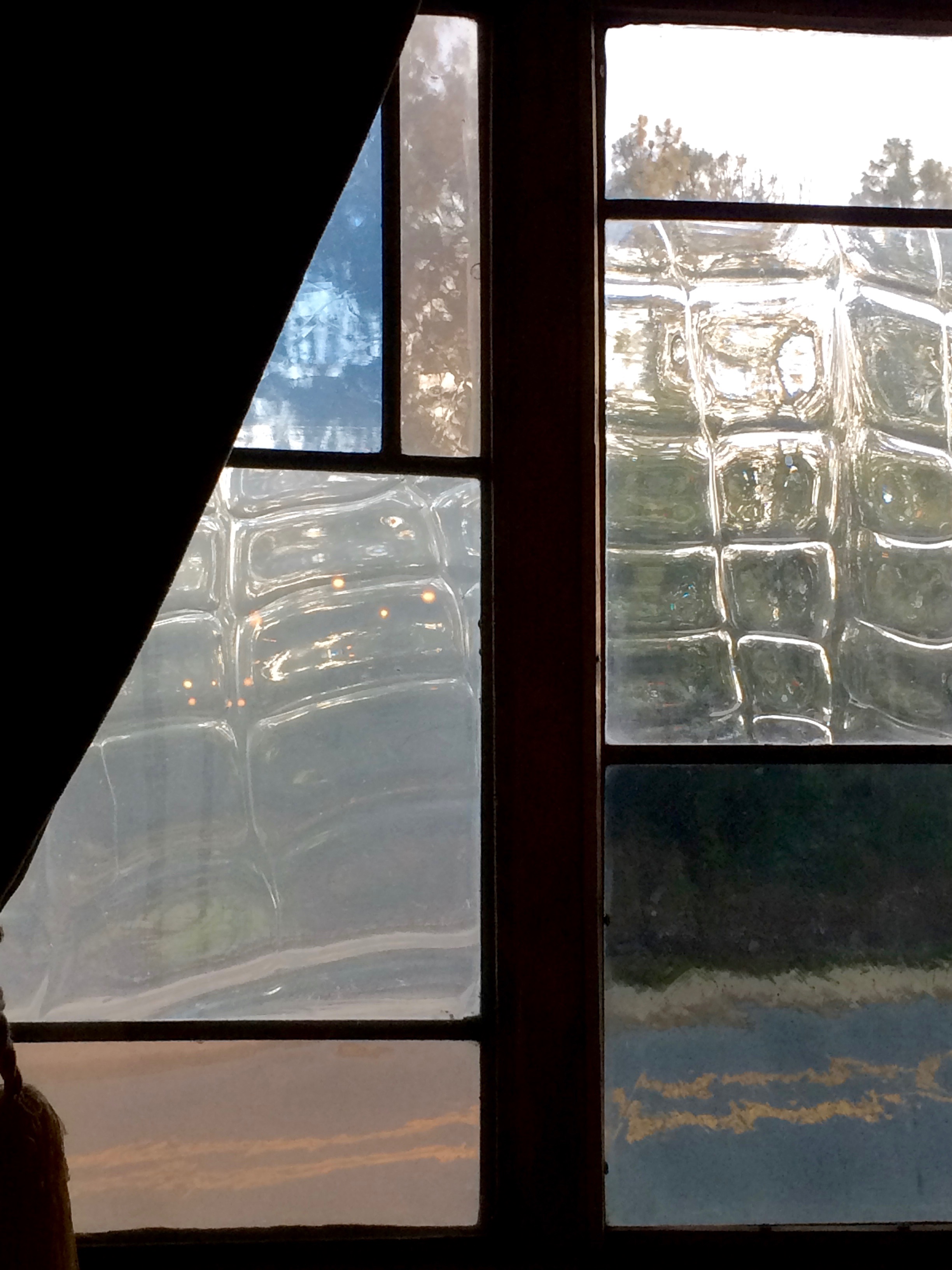 Dutch-door window.