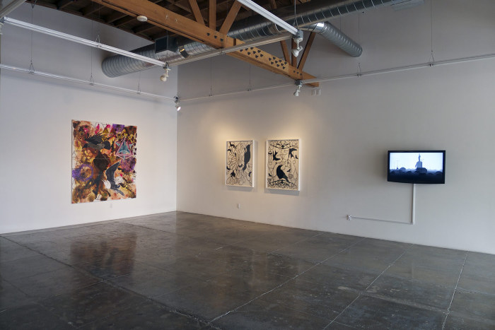 Installation shot at Empty Distances , Mark Moore Gallery, 2013. 