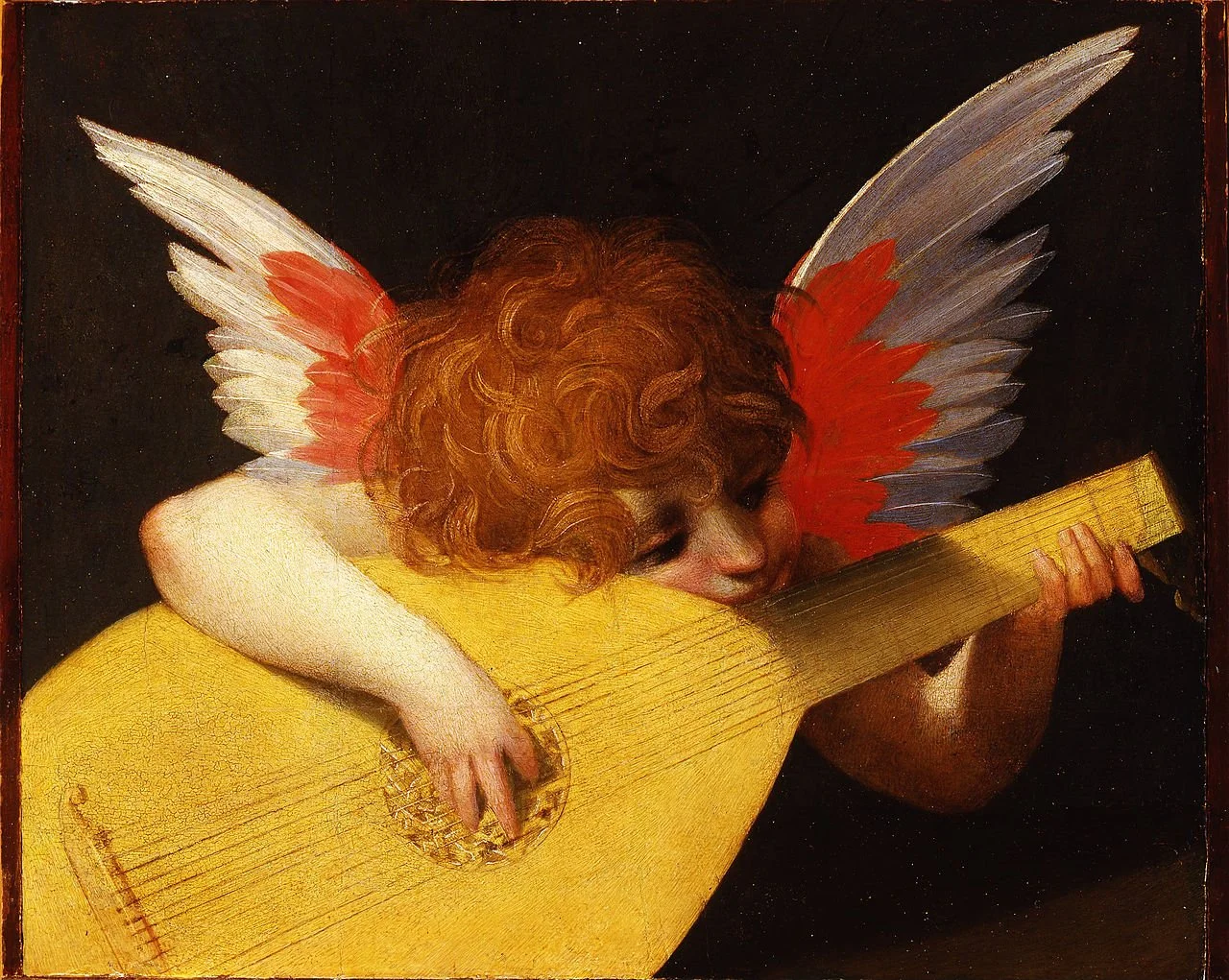 Kauneimmat Barokkijoululaulut (Kerubi soittaa luuttua, R.Fiorentino, 1521).jpg
