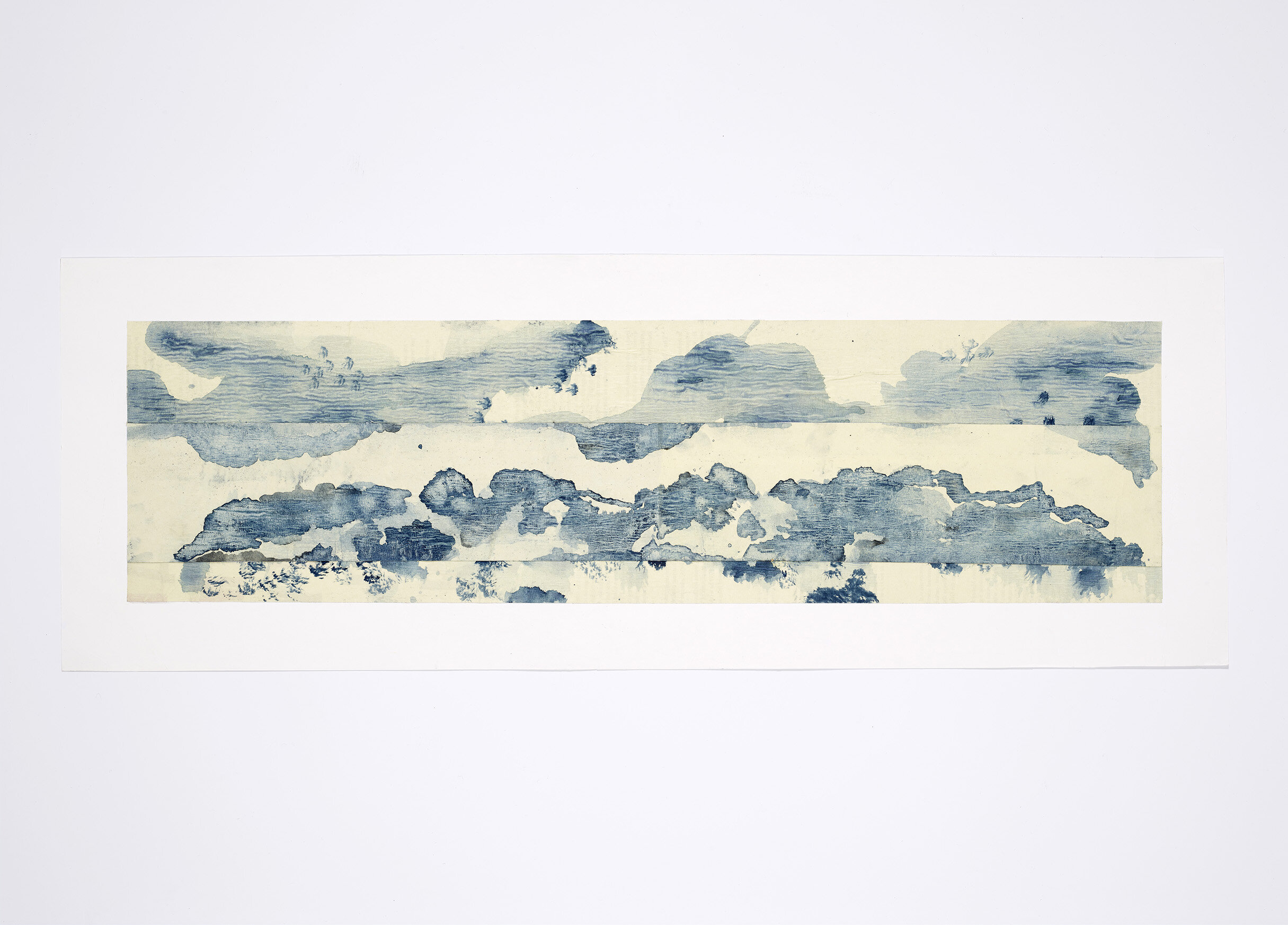 paysage série I, encre et gouache, 35x80cm