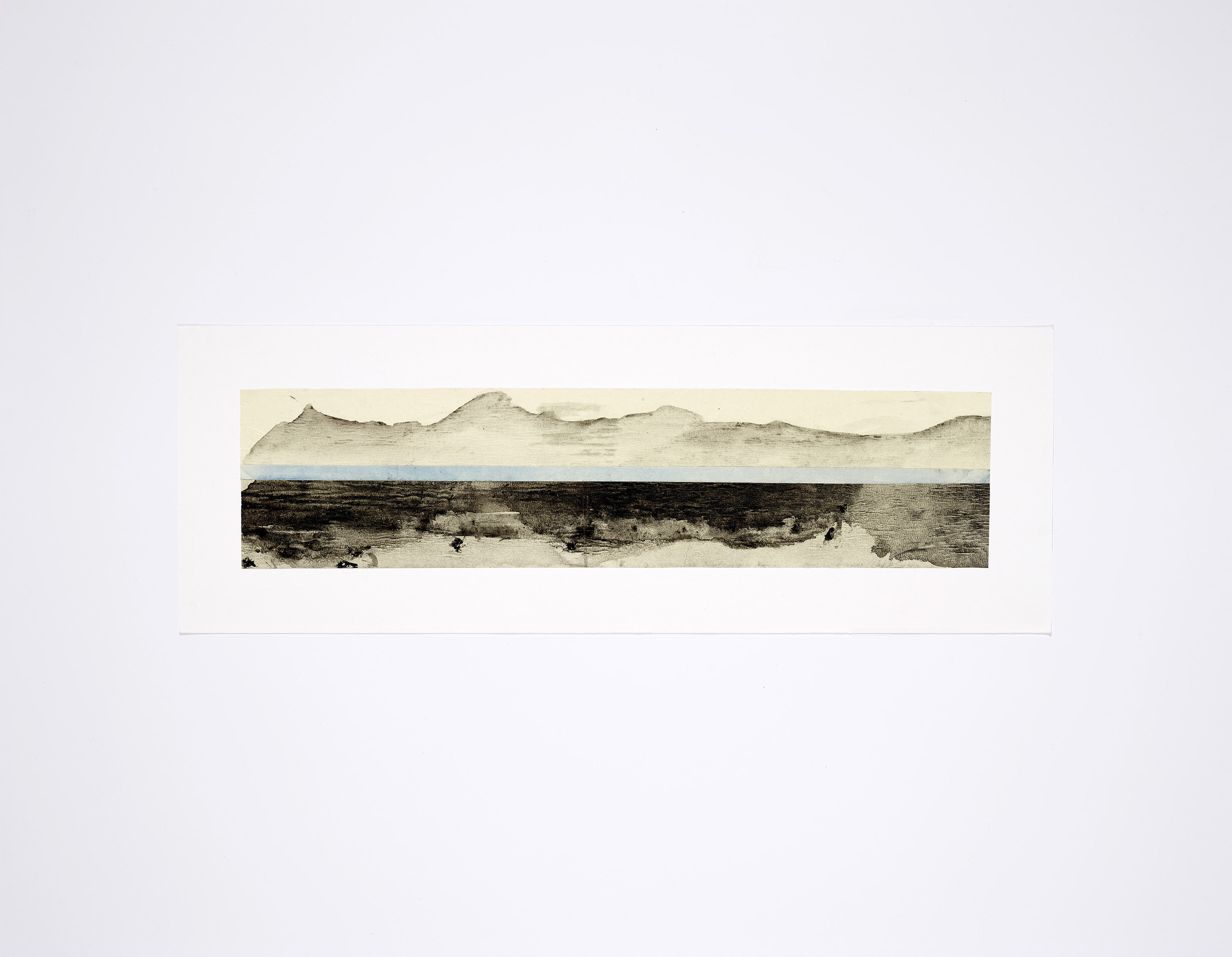 paysage série I, encre et acrylique, 24x80cm