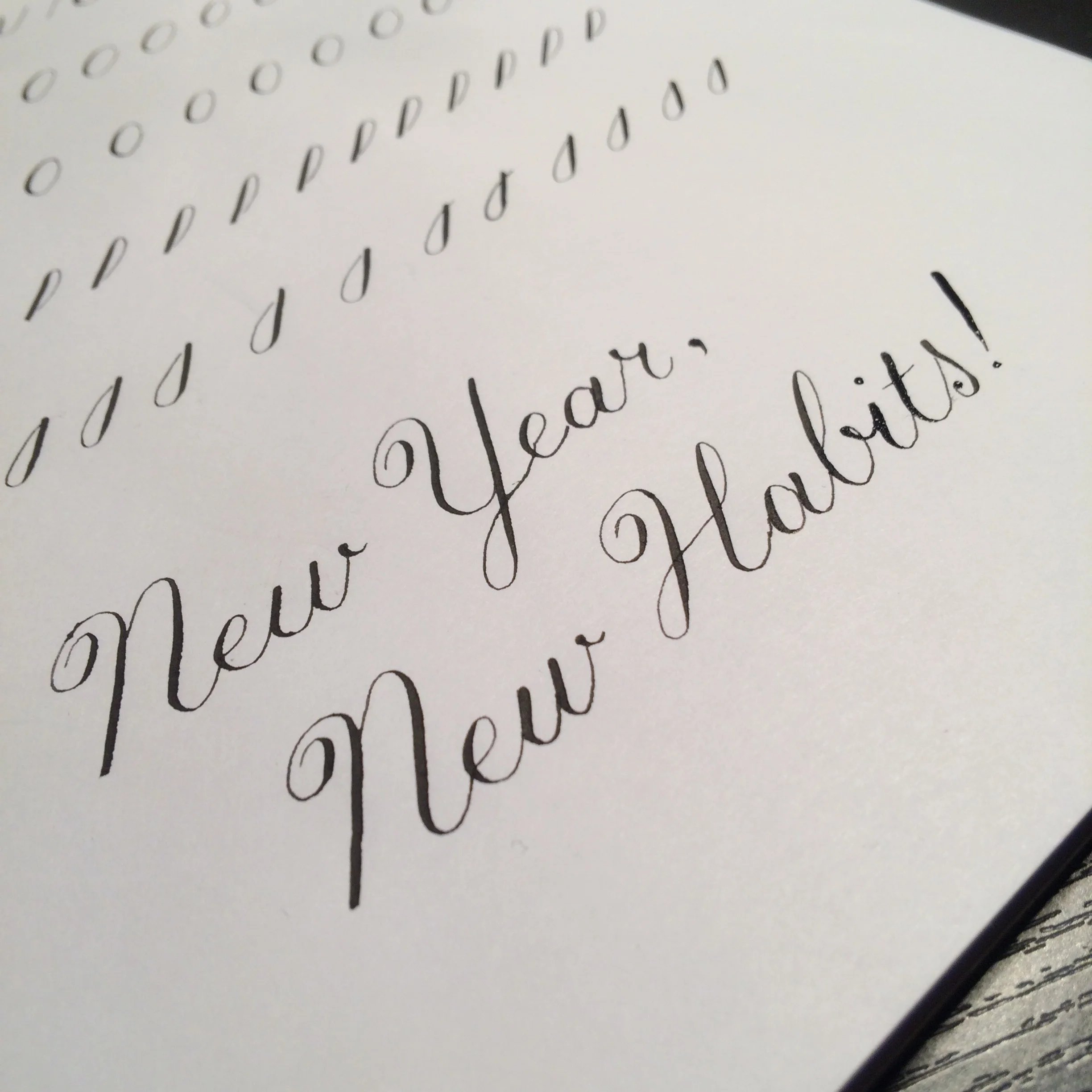 Day One in my quest to master Copperplate Calligraphy in one year.