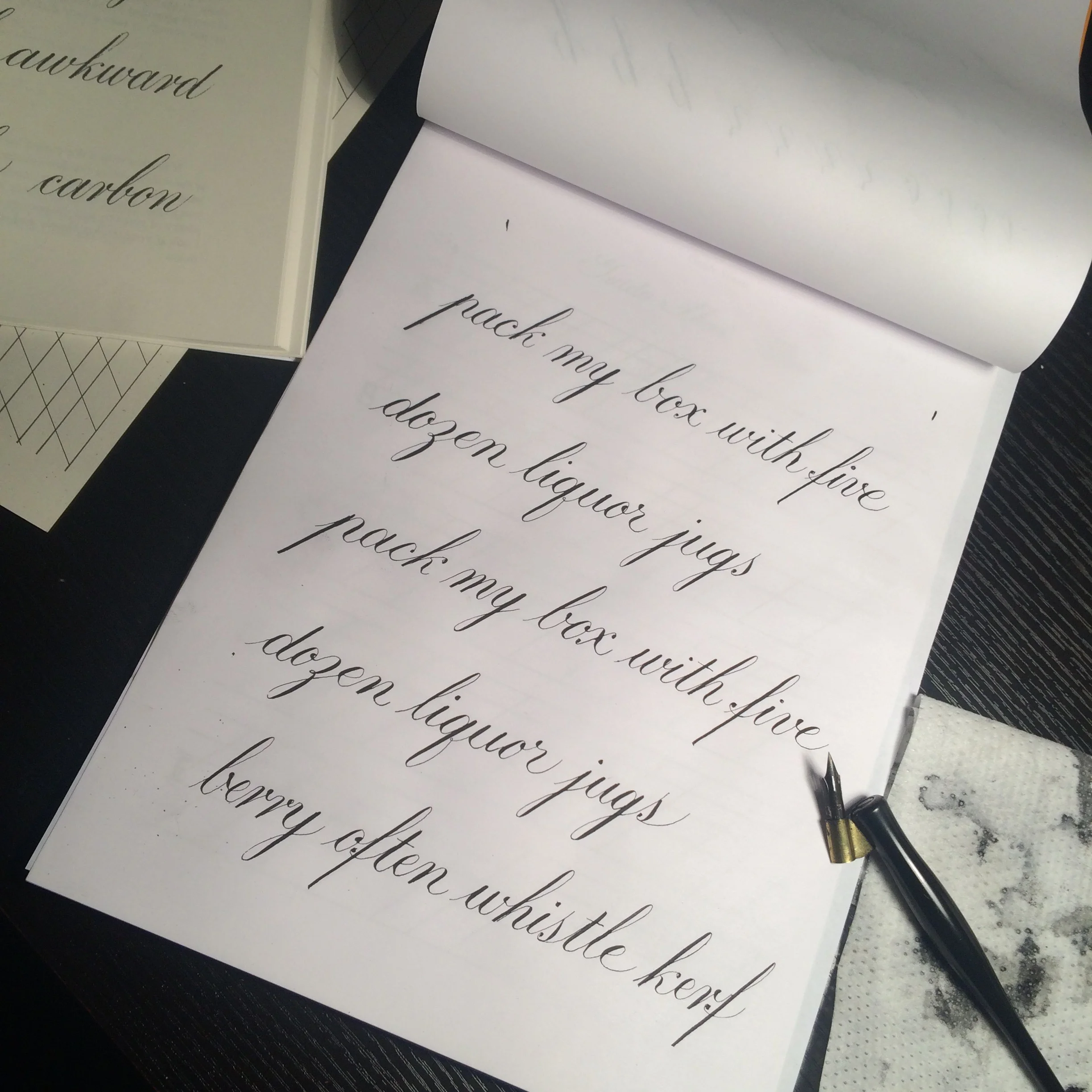 Hunt 22 nib and nonsense pangrams