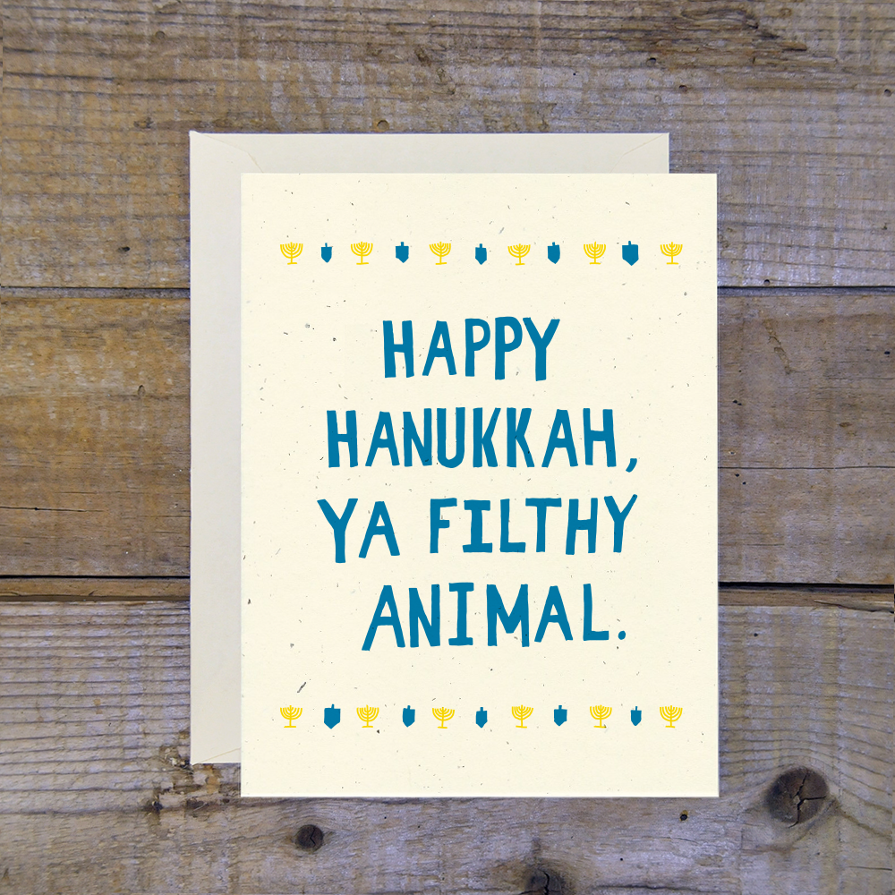 Merry Christmas Ya Filthy Animal Funny Holiday Greeting Card Merry Christmas Ya Filthy Animal Funny Holiday Greeting Card
