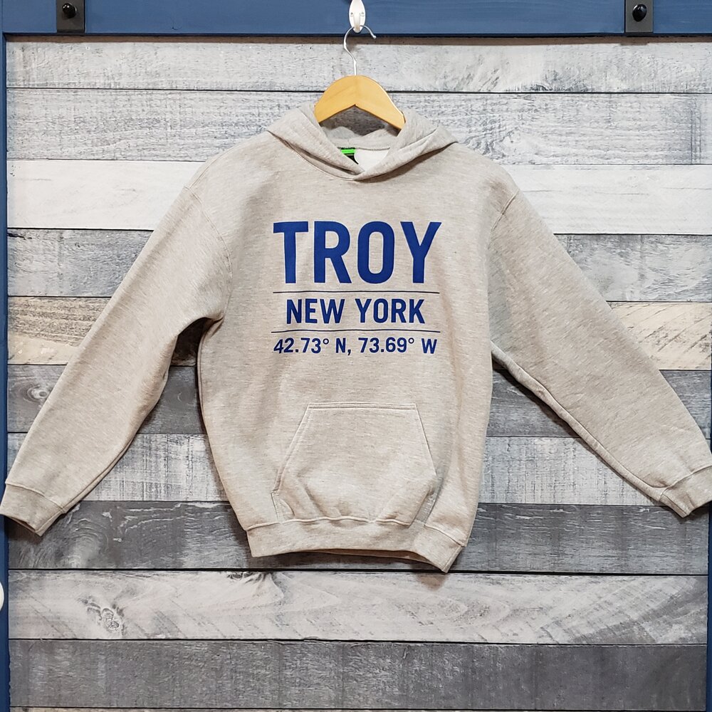 Troy, NY Baseball Tee (Mets Style) — Troy Cloth & Paper