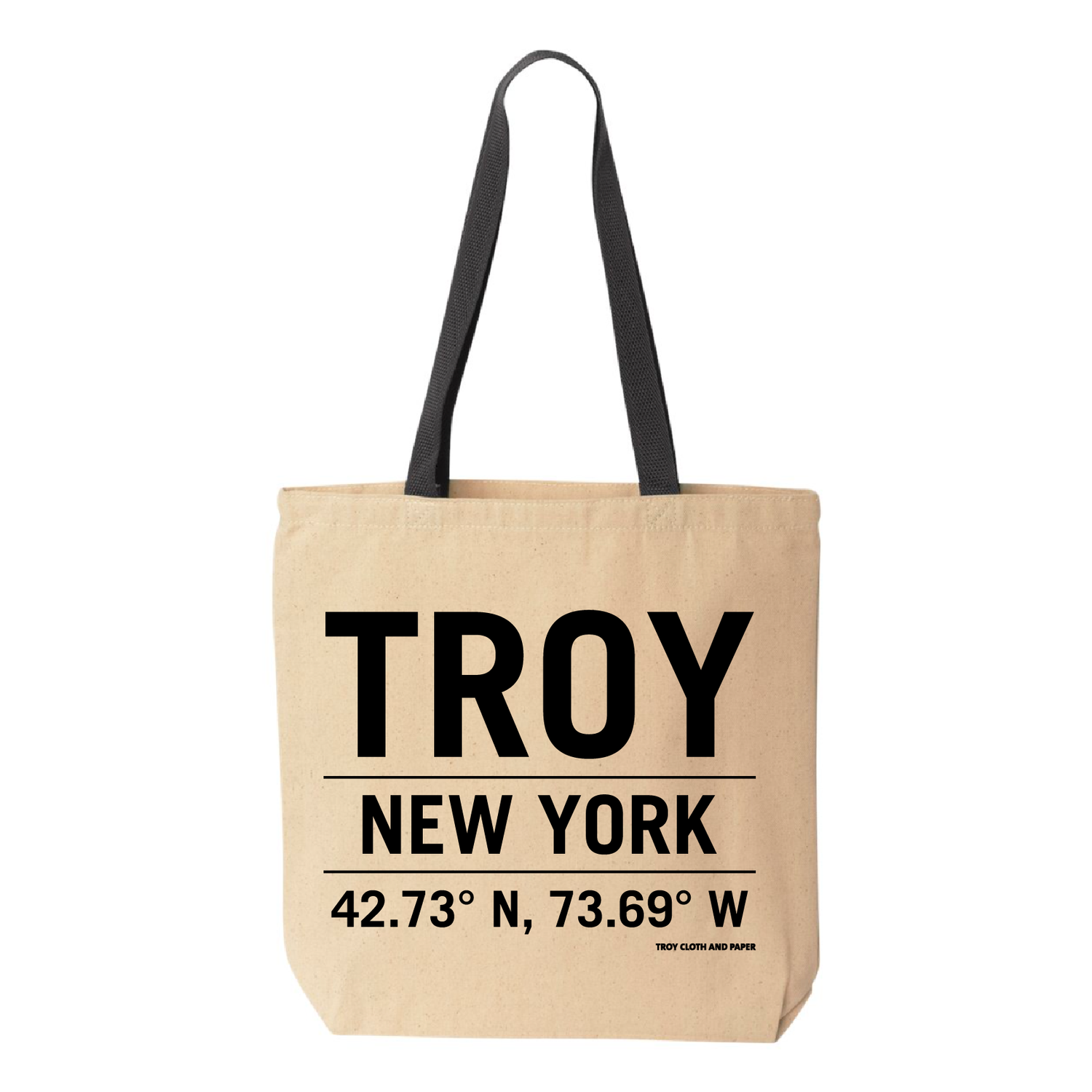 Troy Coordinates Black Handled Tote — Troy Cloth & Paper