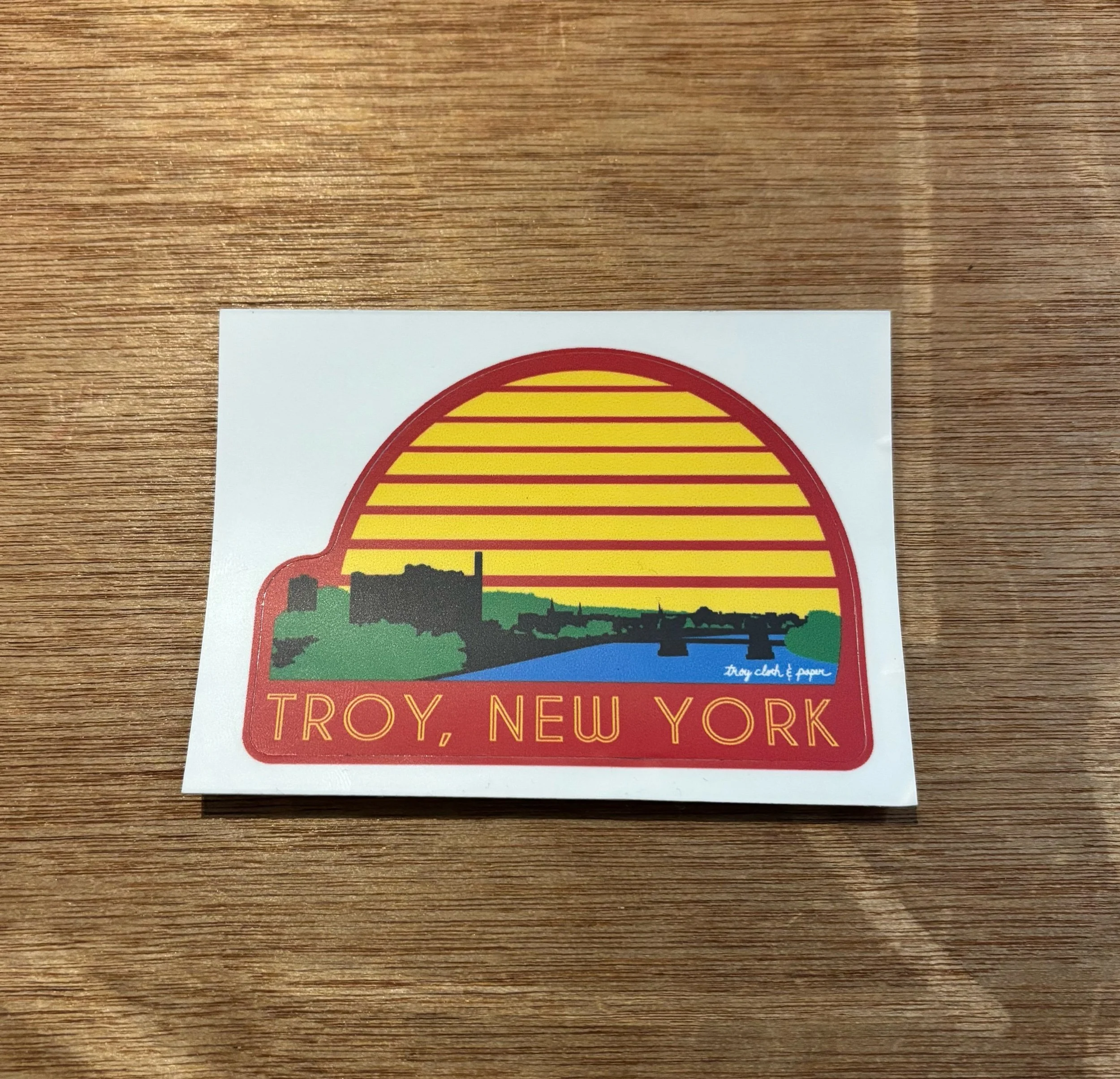 Troy Sunset Sticker