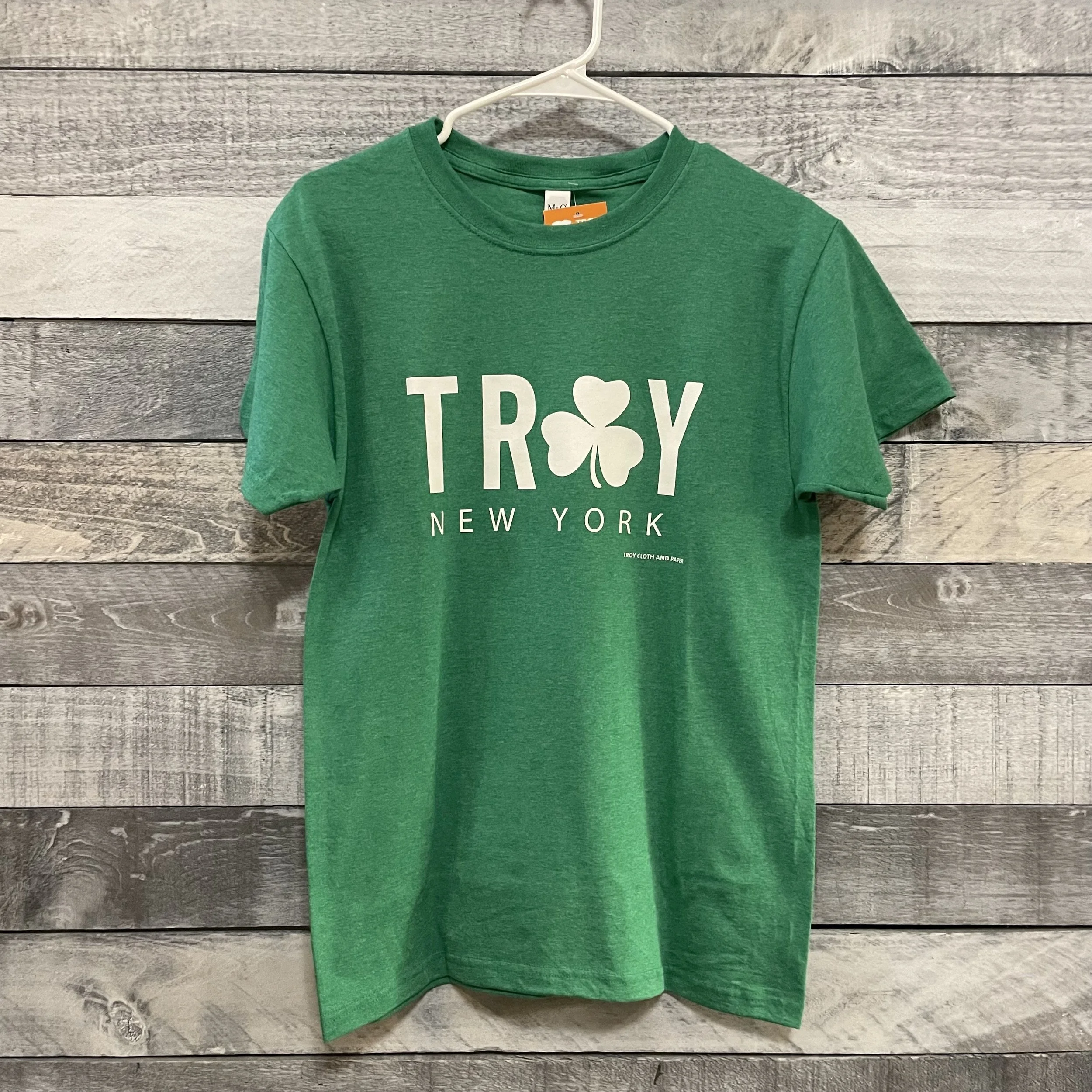 Troy Shamrock, Green with White Tee.jpeg