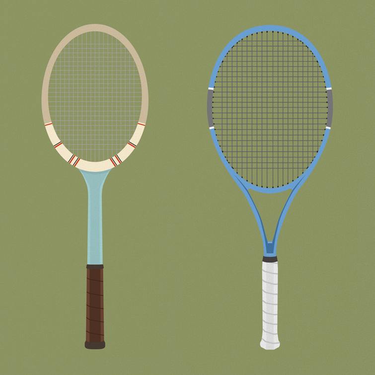 Rackets old and new. Illustrated for You cannot be serious .