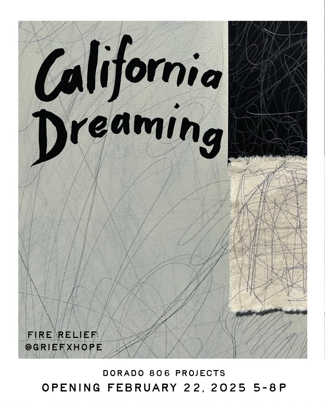 really happy that my piece &ldquo;rain envelopes&rdquo; will be part of the @dorado.806 &ldquo;California Dreaming&rdquo; exhibition this year. pictures &amp; videos don&rsquo;t adequately translate the vision with this one so it&rsquo;s really cool 