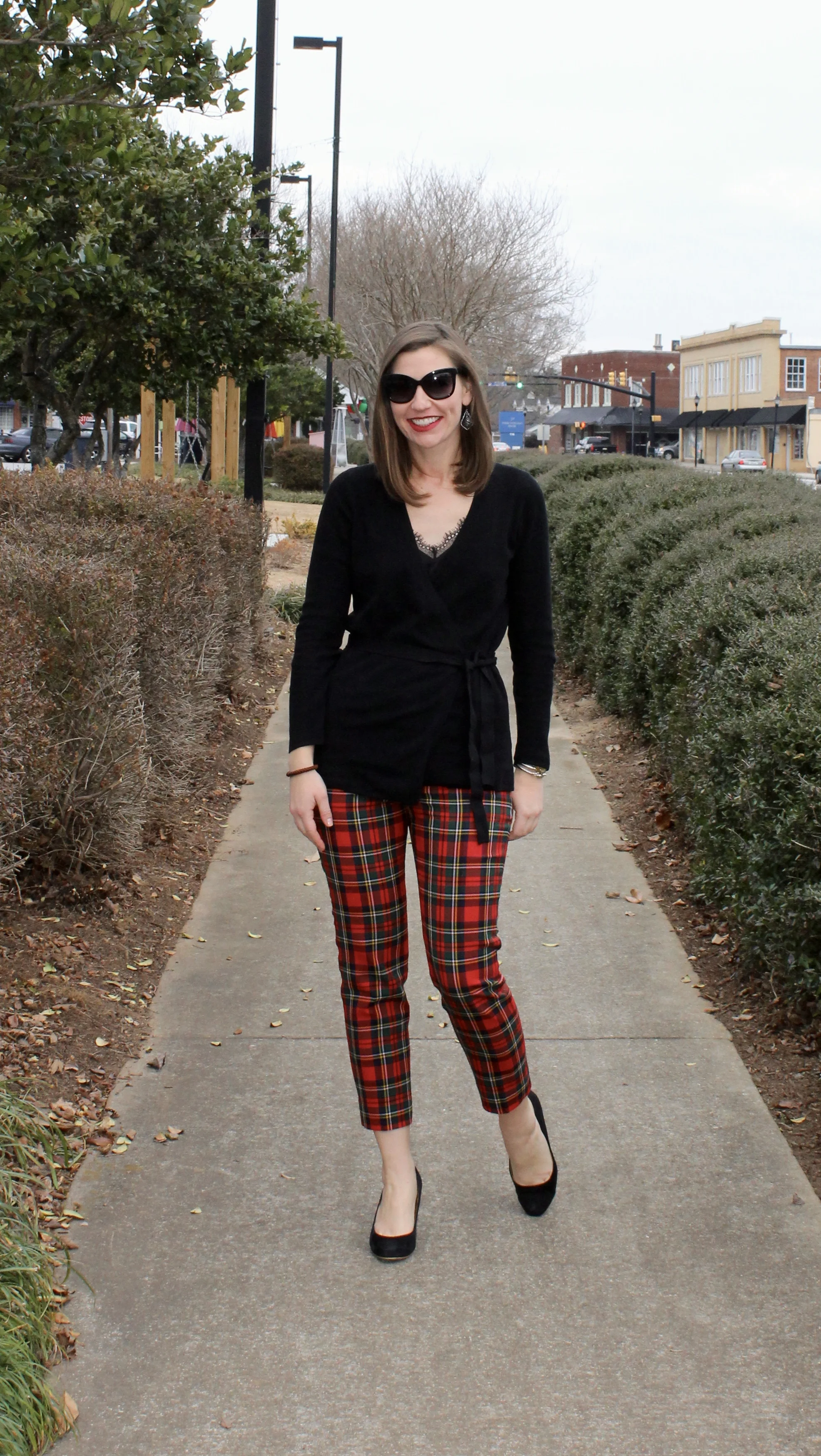 red plaid pants. — Jules \u0026 Di