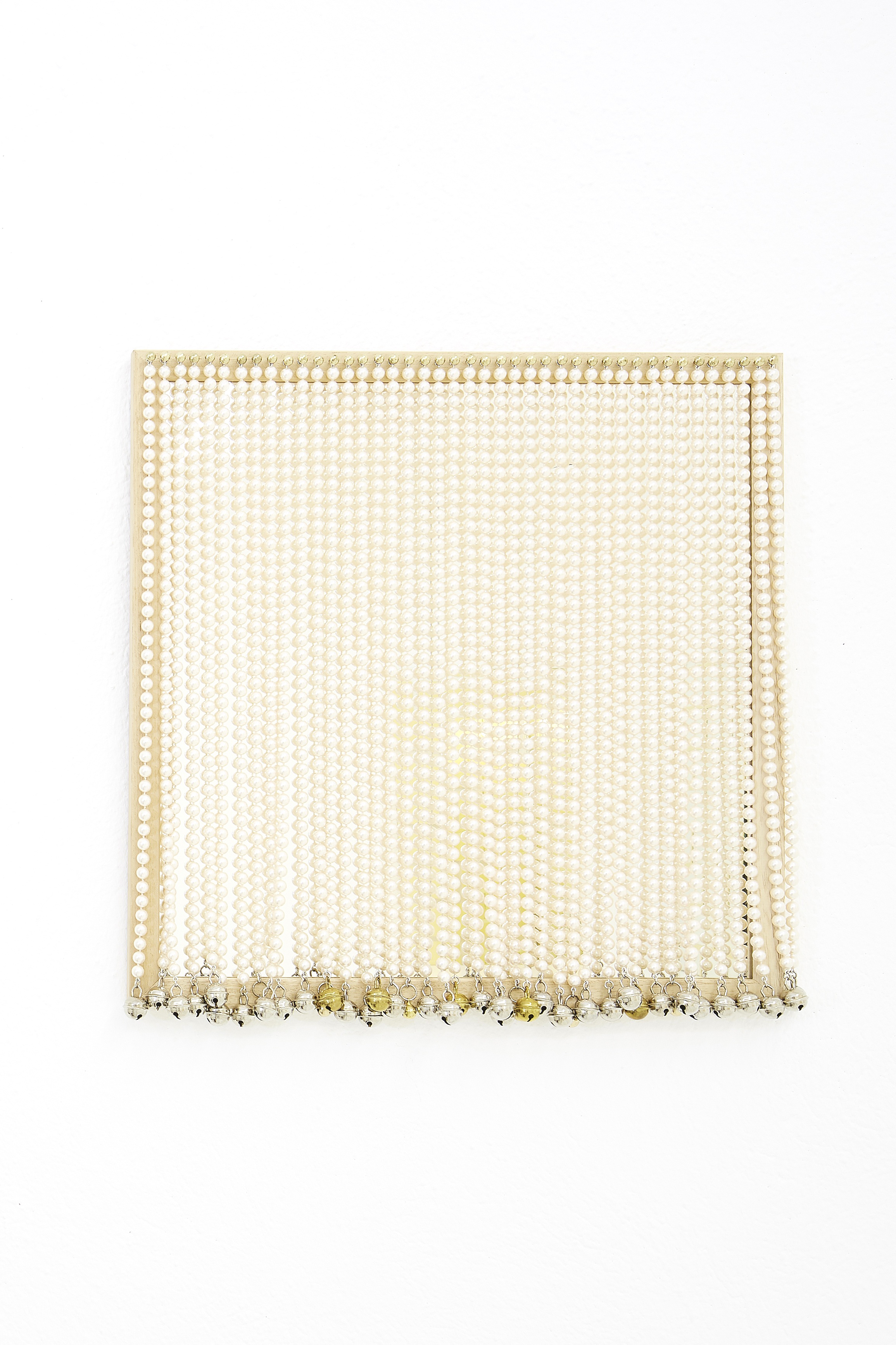 Ligia Dias, COCO (L’origine du monde), 2017/2018, mirror, wood, crystal, brass, 40 x 40 cm. Edition 3/3. Private collection, Paris. Photo © complete Works