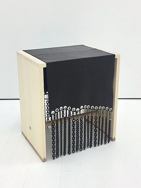  Ligia Dias, After MAX (2), 2018, furniture jewelry, leather, metal. Photo Ligia Dias   Contact for price   