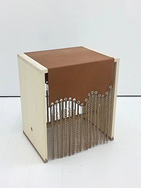  Ligia Dias, After MAX (3), 2018, furniture jewelry, leather, metal. Photo Ligia Dias   Contact for price   