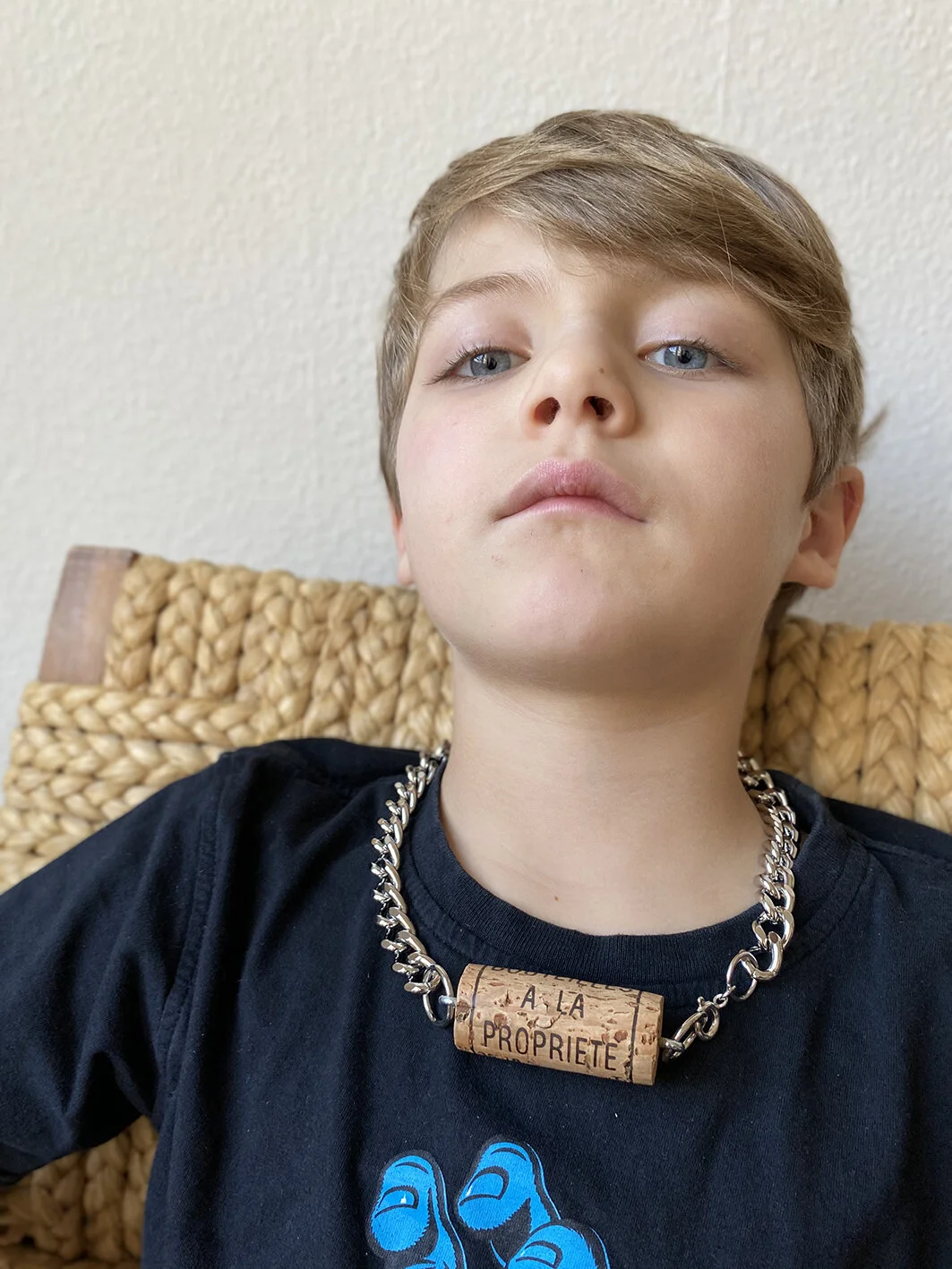  MARTIN, 2019, necklace, cork, brass, silver © Ligia Dias 