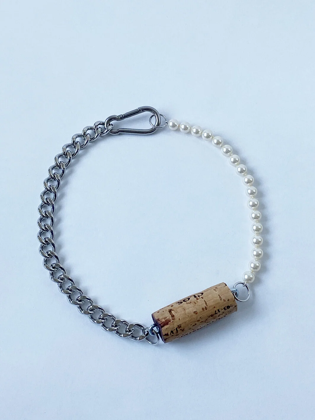  MARTIN, 2019, necklace, cork, brass, crystal, silver © Ligia Dias 
