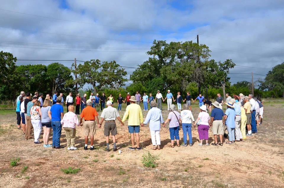 Groundbreaking for Habitat for Humanity House funded and built by KFUMC