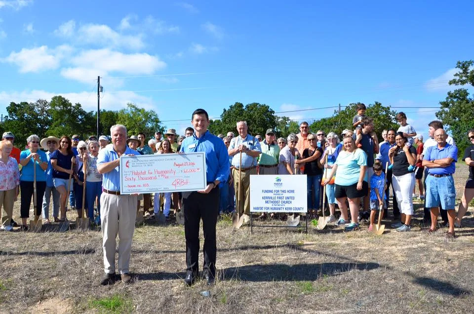 Kerrville FUMC funds and will build Habitat for Humanity House